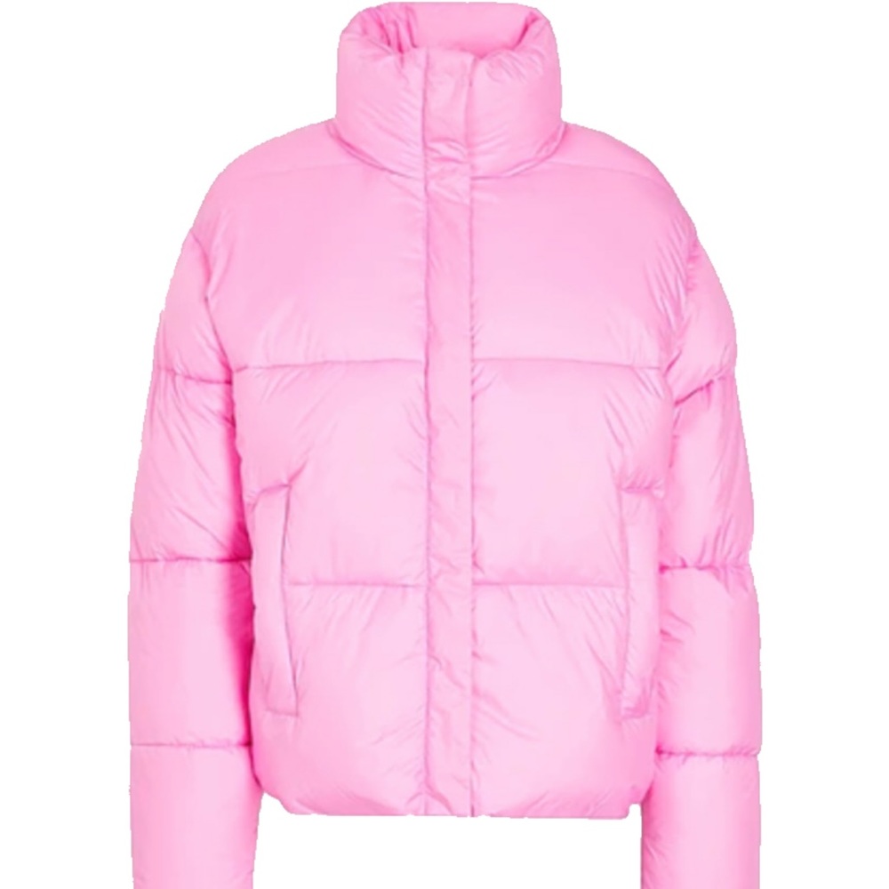 8 by Yoox bubblegum pink Barbiecore puffer coat jacket XS